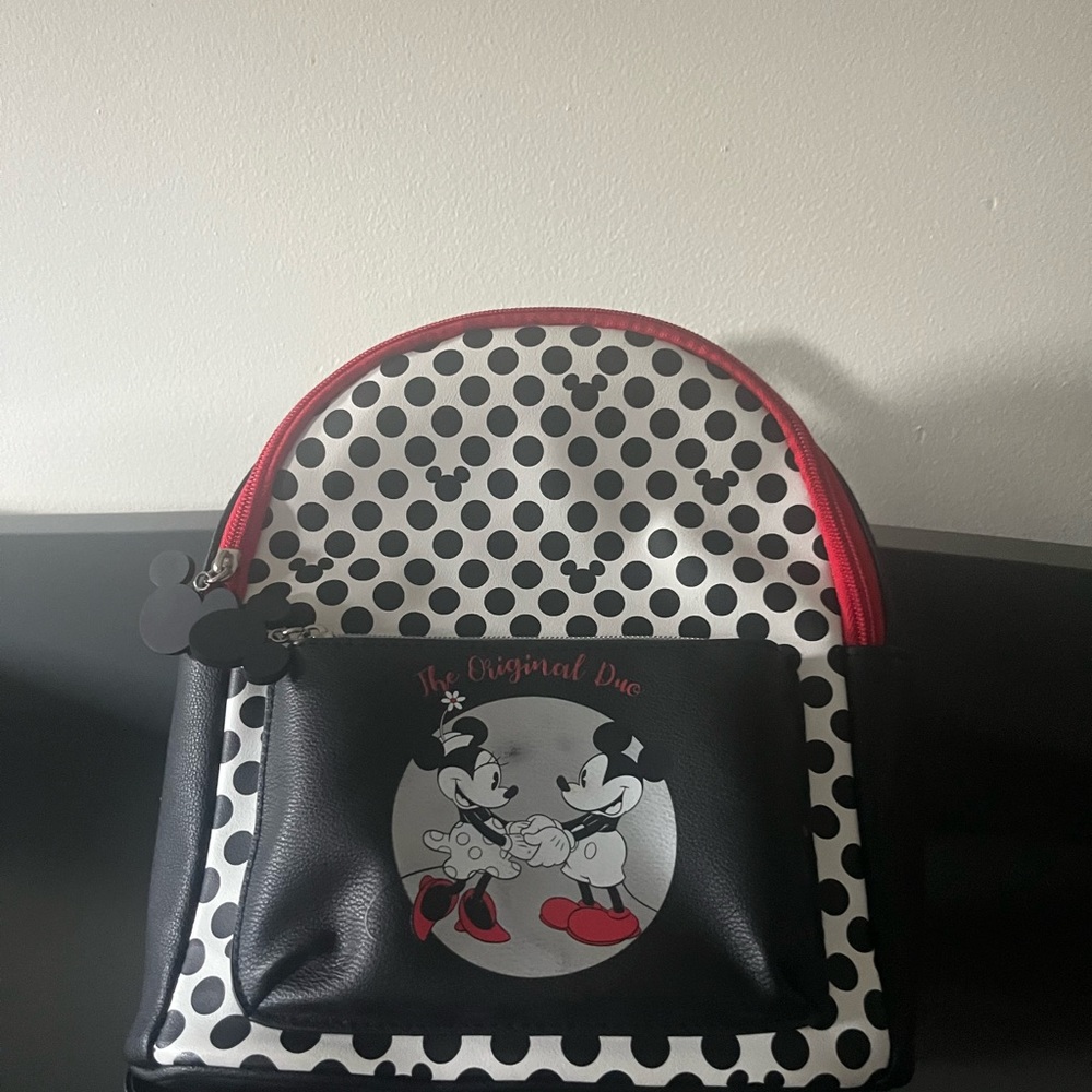 Minnie and Mickey mini back pack never used